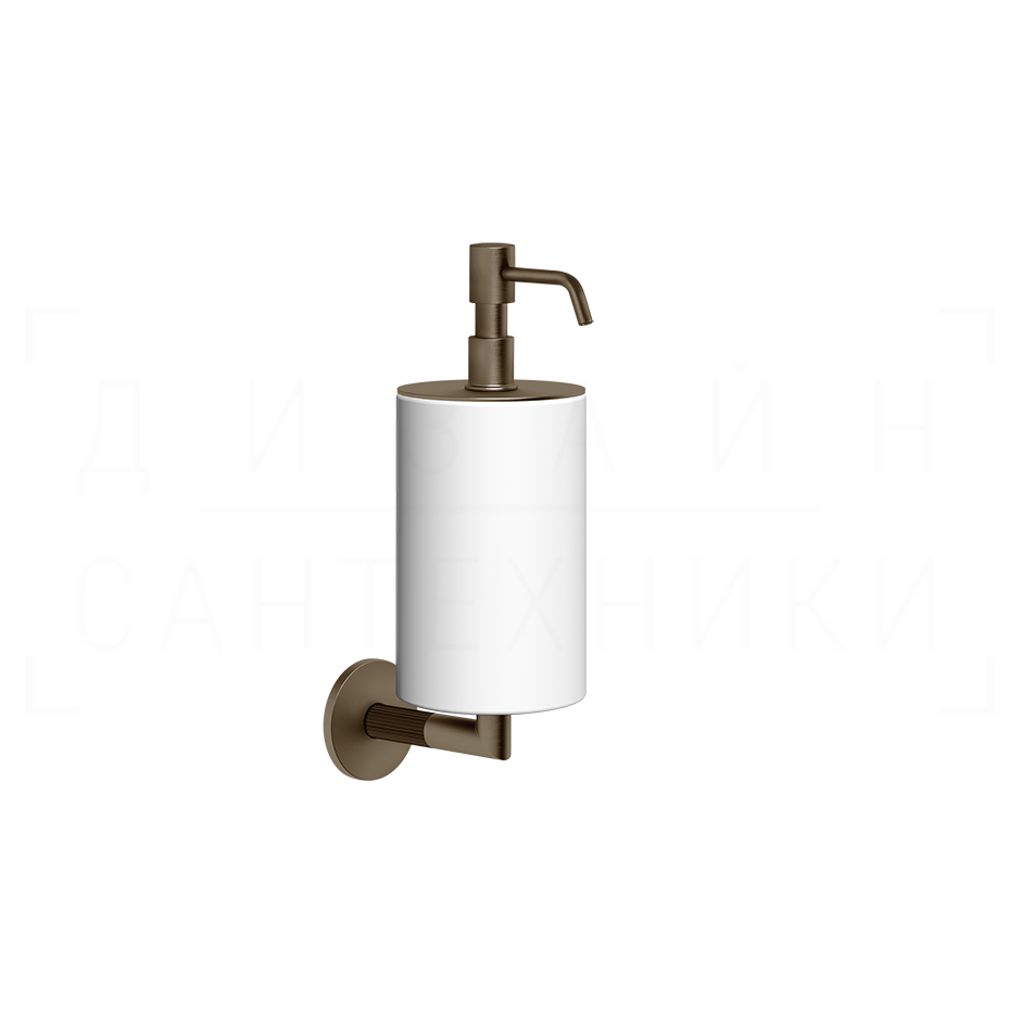 Gessi Ingranaggio Дозатор для жидкого мыла подвесной, колба Neolite, цвет: coffee bronze brushed PVD 63813#761