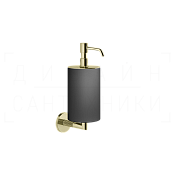 Gessi Ingranaggio Дозатор для жидкого мыла подвесной, колба Neolite, цвет: black/brass PVD 63814#710