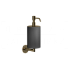 Gessi Ingranaggio Дозатор для жидкого мыла подвесной, колба Neolite, цвет: black/antique brass 63814#713