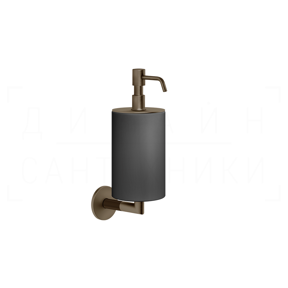 Gessi Ingranaggio Дозатор для жидкого мыла подвесной, колба Neolite, цвет: coffee bronze brushed PVD 63814#761