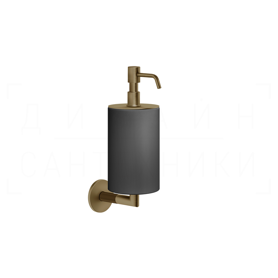 Gessi Ingranaggio Дозатор для жидкого мыла подвесной, колба Neolite, цвет: deep bronze brushed PVD 63814#791