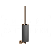 Gessi Ingranaggio Ершик для унитаза подвесной, с кермической колбой Neolite, цвет: black/copper PVD 63820#030