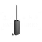 Gessi Ingranaggio Ершик для унитаза подвесной, с кермической колбой Neolite, цвет: black/chrome 63820#031