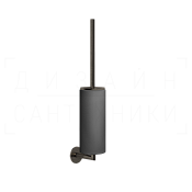 Gessi Ingranaggio Ершик для унитаза подвесной, с кермической колбой Neolite, цвет: black/aged bronze 63820#187