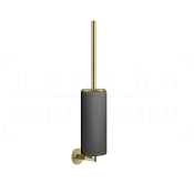 Gessi Ingranaggio Ершик для унитаза подвесной, колба Neolite, цвет: black/brushed brass PVD 63820#727