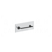 Gessi Anello Полотенцедержатель для крепления на стекло 35 см, подвесной, цвет: matte black 63824#299