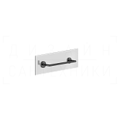 Gessi Anello Полотенцедержатель для крепления на стекло 35 см, подвесной, цвет: black metal PVD 63824#706