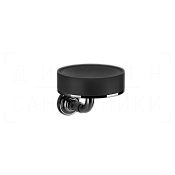 Gessi Venti20 Мыльница с керамической чашей Neolite, подвесная, цвет: black/black metal PVD 65402#706