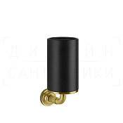 Gessi Venti20 Стакан подвесной, керамический Neolite, цвет: black/gold brushed 65408#716