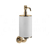 Gessi Venti20 Дозатор для жидкого мыла подвесной, колба Neolite, цвет: white/warm bronze PVD 65413#735