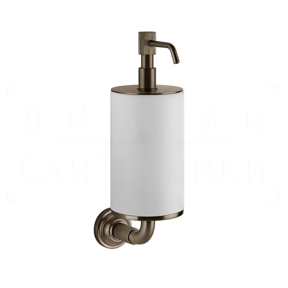 Gessi Venti20 Дозатор для жидкого мыла подвесной, колба Neolite, цвет: coffee bronze brushed PVD 65413#761