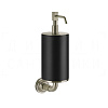 Gessi Venti20 Дозатор для жидкого мыла подвесной, колба Neolite, цвет: black/finox brushed nickel 65414#149