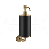 Gessi Venti20 Дозатор для жидкого мыла подвесной, колба Neolite, цвет: black/warm bronze brushed PVD 65414#726