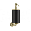 Gessi Venti20 Дозатор для жидкого мыла подвесной, колба Neolite, цвет: black/brushed brass PVD 65414#727