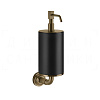 Gessi Venti20 Дозатор для жидкого мыла подвесной, колба Neolite, цвет: black/deep bronze brushed PVD 65414#791