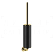 Gessi Venti20 Ершик для унитаза подвесной, с кермической колбой Neolite, цвет: black/gold PVD 65420#246