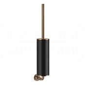 Gessi Venti20 Ершик для унитаза подвесной, колба Neolite, цвет: black/copper brushed PVD 65420#708