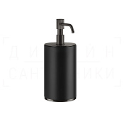 Gessi Venti20 Дозатор для жидкого мыла настольн., колба Neolite, цвет: black/black metal brushed PVD 65438#707