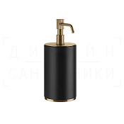 Gessi Venti20 Дозатор для жидкого мыла настольн., колба Neolite, цвет: black/warm bronze brushed PVD 65438#726