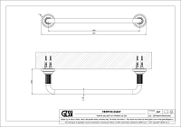 Gessi Venti20 Полотенцедержатель 30 см, подвесной, цвет: copper PVD 65497#030
