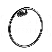 Gessi Venti20 Полотенцедержатель кольцевой d22,2 см, подвесной, цвет: black metal PVD 65509#706