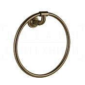 Gessi Venti20 Полотенцедержатель кольцевой d22,2 см, подвесной, цвет: deep bronze brushed PVD 65509#791
