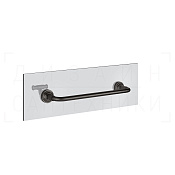 Gessi Venti20 Полотенцедержатель на стекло 34,5 см, подвесной, цвет: black metal brushed PVD 65511#707