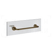 Gessi Venti20 Полотенцедержатель на стекло 34,5 см, подвесной, цвет: deep bronze brushed PVD 65511#791