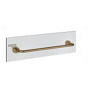 Gessi Venti20 Полотенцедержатель на стекло 49,5 см, подвесной, цвет: warm bronze brushed PVD 65513#726