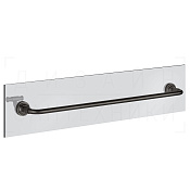 Gessi Venti20 Полотенцедержатель на стекло 64,5 см, подвесной, цвет: black metal brushed PVD 65515#707
