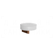 Gessi Origini Мыльница с керамической чашей Neolite, подвесная, цвет: white/copper PVD 66401#030