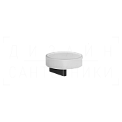 Gessi Origini Мыльница с керамической чашей Neolite, подвесная, цвет: white/matte black 66401#299