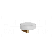 Gessi Origini Мыльница с керамической чашей Neolite, подвесная, цвет: white/deep bronze brushed PVD 66401#791