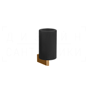 Gessi Origini Стакан подвесной, керамический Neolite, цвет: black/warm bronze PVD 66408#735