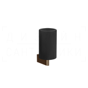 Gessi Origini Стакан подвесной, керамический Neolite, цвет: black/coffee bronze brushed PVD 66408#761