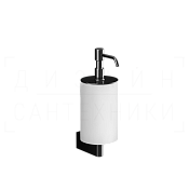 Gessi Origini Дозатор для жидкого мыла подвесной, колба Neolite, цвет: white/black metal PVD 66413#706