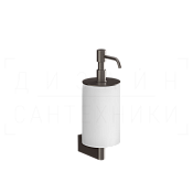 Gessi Origini Дозатор для жидкого мыла подвесной, колба Neolite, цвет: white/black metal brushed PVD 66413#707