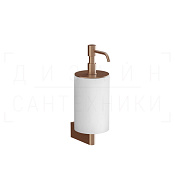 Gessi Origini Дозатор для жидкого мыла подвесной, колба Neolite, цвет: white/copper brushed PVD 66413#708