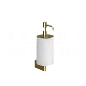 Gessi Origini Дозатор для жидкого мыла подвесной, керамическая колба Neolite, цвет: white/brass PVD 66413#710