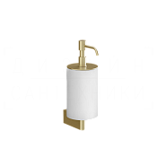 Gessi Origini Дозатор для жидкого мыла подвесной, колба Neolite, цвет: white/brushed brass PVD 66413#727