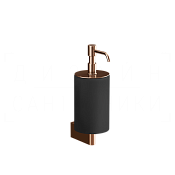 Gessi Origini Дозатор для жидкого мыла подвесной, керамическая колба Neolite, цвет: black/copper PVD 66414#030