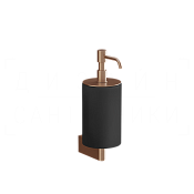 Gessi Origini Дозатор для жидкого мыла подвесной, колба Neolite, цвет: black/copper brushed PVD 66414#708