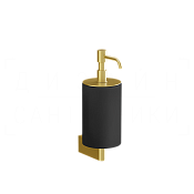 Gessi Origini Дозатор для жидкого мыла подвесной, керамичес. колба Neolite, цвет: black/gold brushed 66414#716