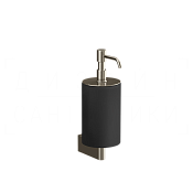 Gessi Origini Дозатор для жидкого мыла подвесной, керамическая колба Neolite, цвет: black/nickel PVD 66414#720