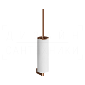 Gessi Origini Ершик для унитаза подвесной, с кермической колбой Neolite, цвет: white/copper PVD 66419#030