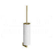 Gessi Origini Ершик для унитаза подвесной, с кермической колбой Neolite, цвет: white/brass PVD 66419#710
