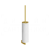 Gessi Origini Ершик для унитаза подвесной, с кермической колбой Neolite, цвет: white/gold brushed 66419#716