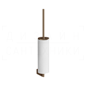 Gessi Origini Ершик для унитаза подвесной, колба Neolite, цвет: white/coffee bronze brushed PVD 66419#761