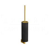 Gessi Origini Ершик для унитаза подвесной, с кермической колбой Neolite, цвет: black/gold PVD 66420#246