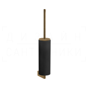 Gessi Origini Ершик для унитаза подвесной, с кермической колбой Neolite, цвет: black/antique brass 66420#713